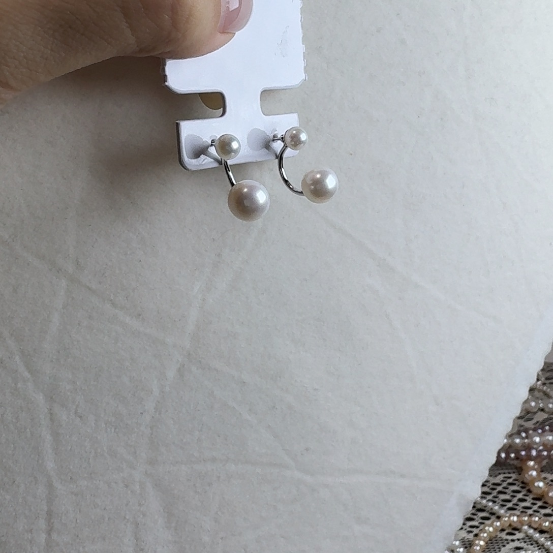 耳钉淡水珍珠未镶嵌