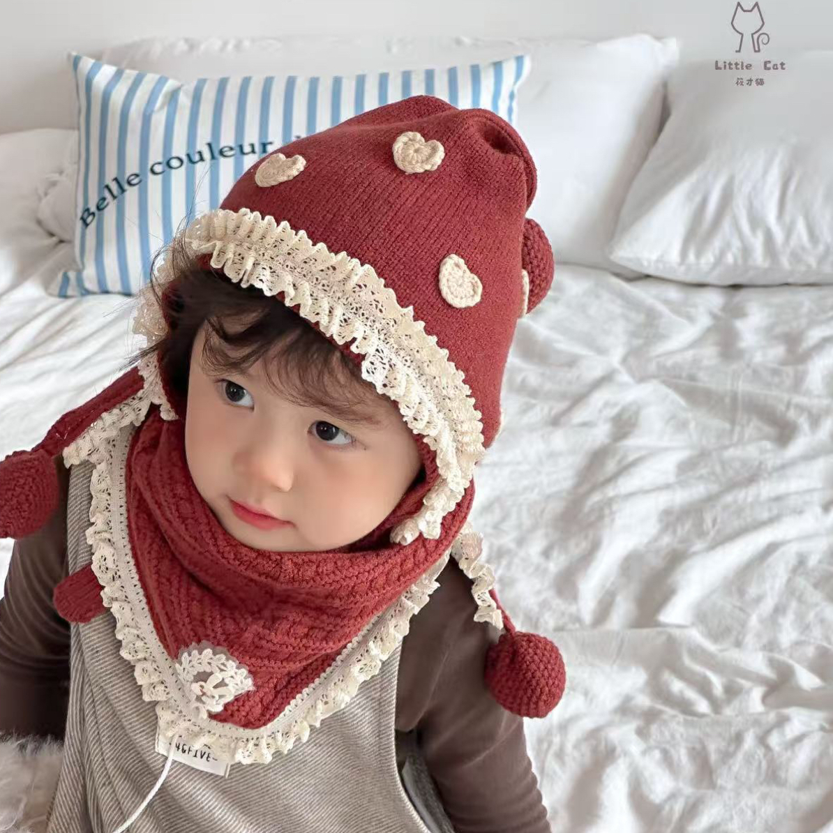 女宝帽子围巾合集