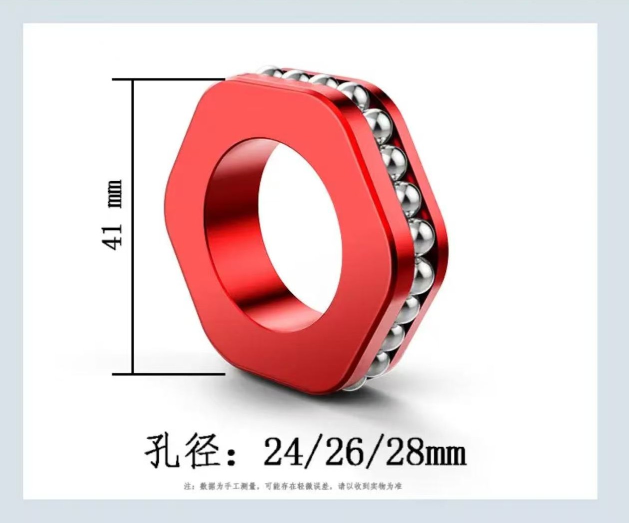 千禧龙高端铝合金不锈钢滑轮通判竿止带轴承轮顺滑不卡竿金属防滑