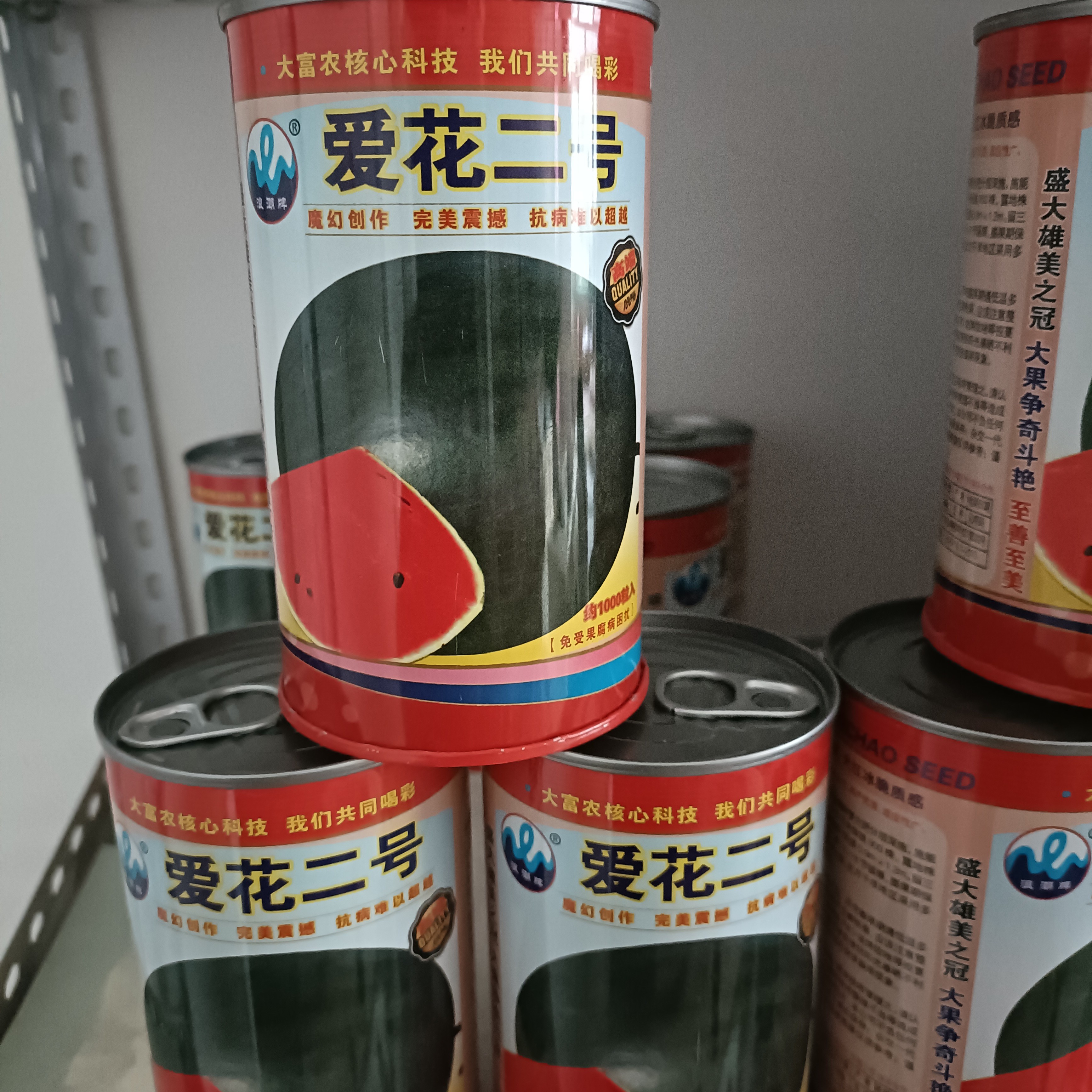 爱花二号西瓜种一盒100克980粒