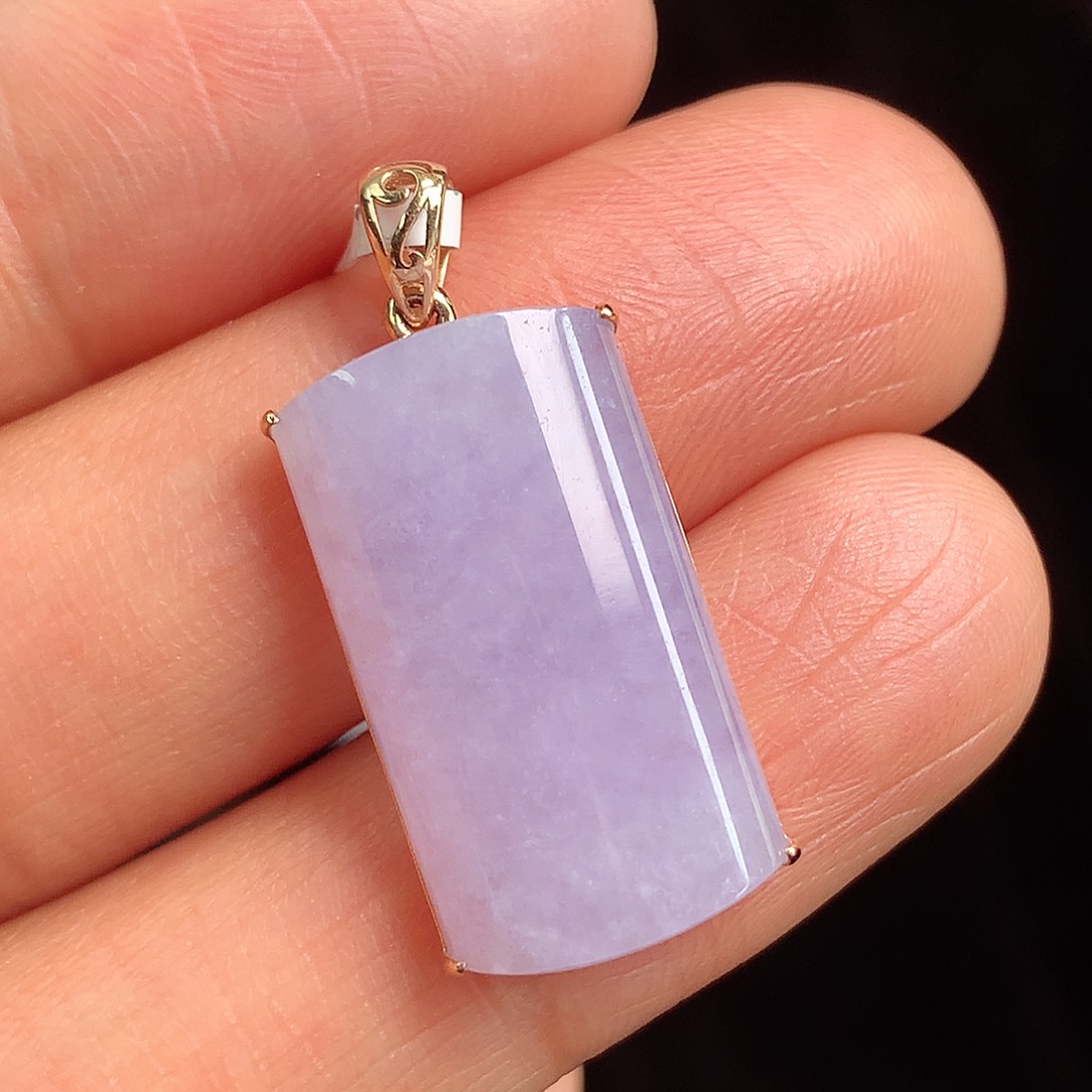 翡翠颈饰18K金镶嵌上新