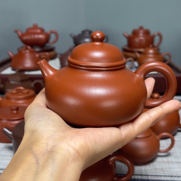 茶壶紫砂全手工容天210cc