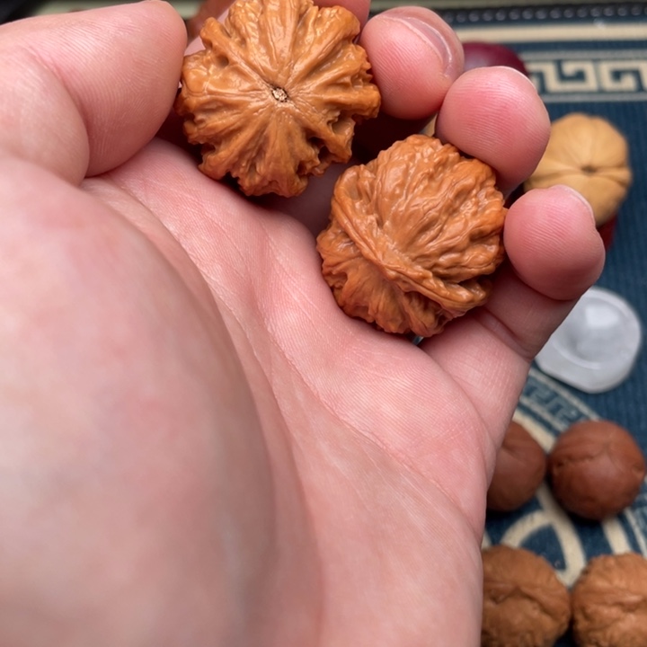 单***蝉文玩核桃把件玲珑粗筋