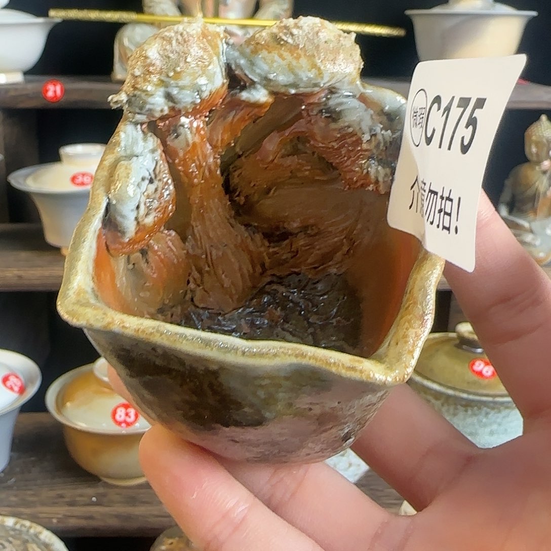 文枫堂纯手工柴烧手捏杯