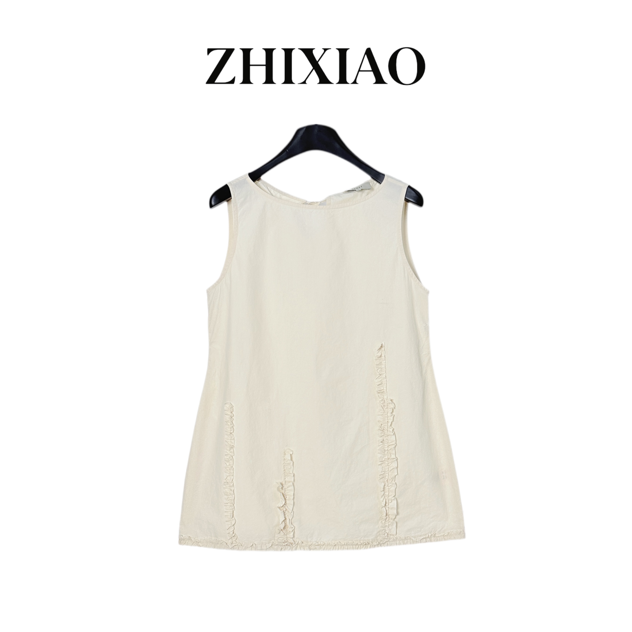 【ZHIXIAO】夏季新款：花边无袖上衣73812