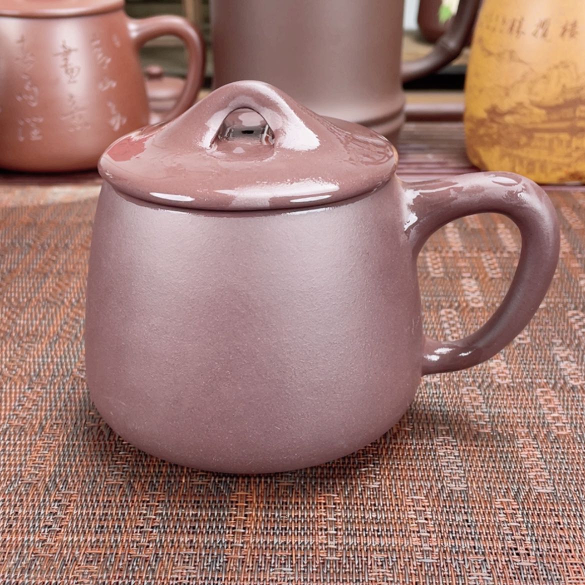 【闪购商品】紫砂茶杯宜兴原矿紫砂盖杯
