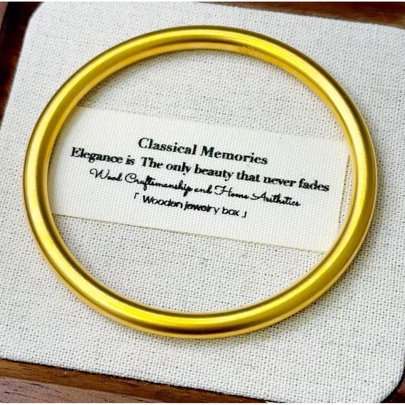 【X】轻奢大气传承经典时尚百搭美人素圈手镯【SCS05】