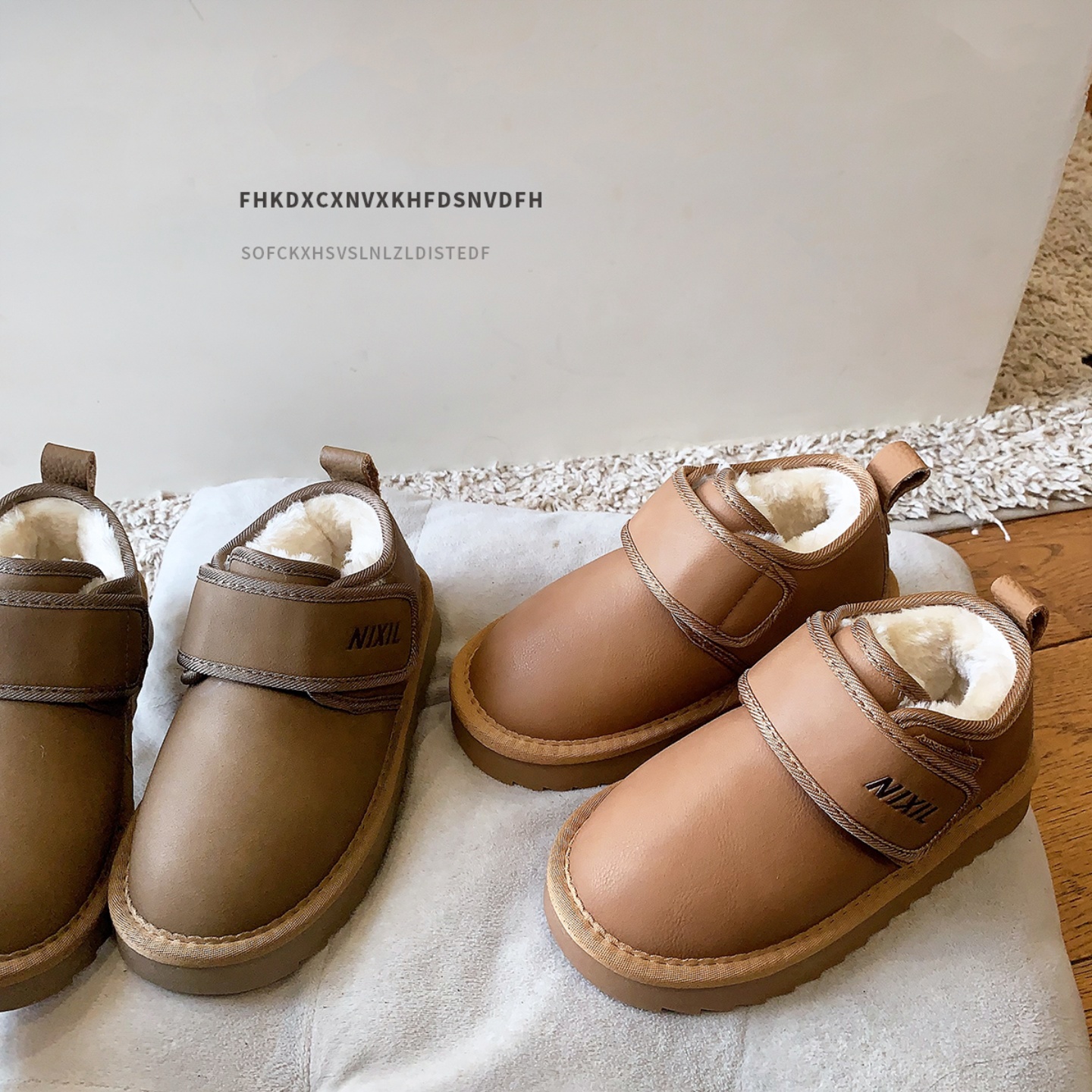 2025儿童雪地靴冬季女童面包鞋加绒加厚男童棉鞋保暖防水童鞋防滑