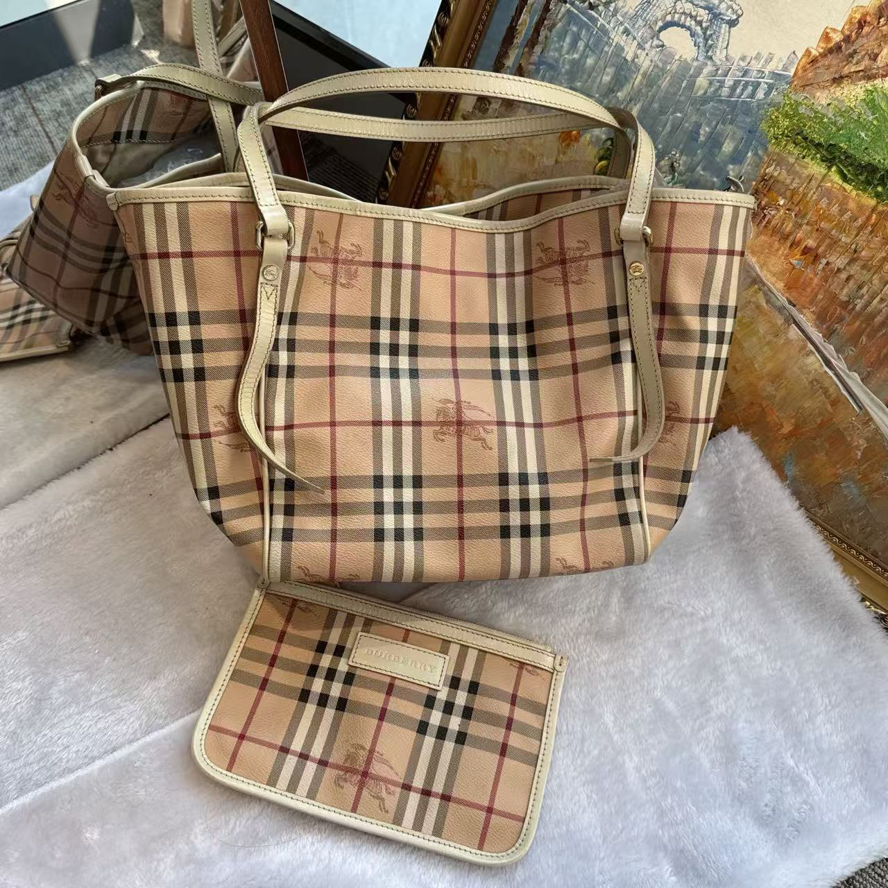 粉色手提单肩包时尚实用二手奢侈品包包