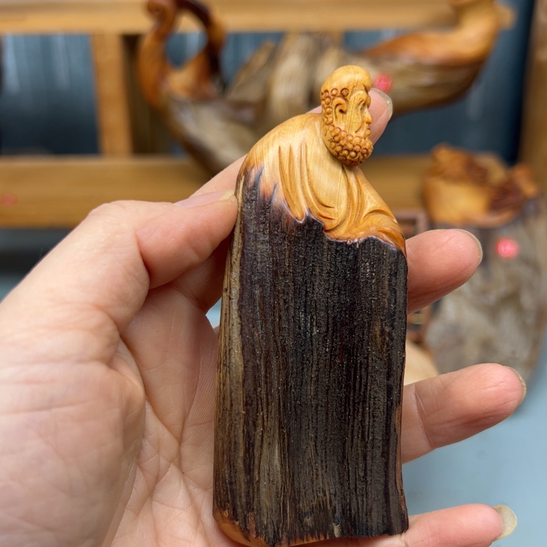 柏木崖柏木摆件手把件，59