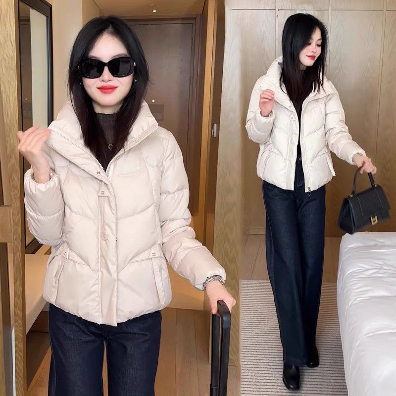 女长袖宽松型修身型短款棉服棉衣面包服女士棉服