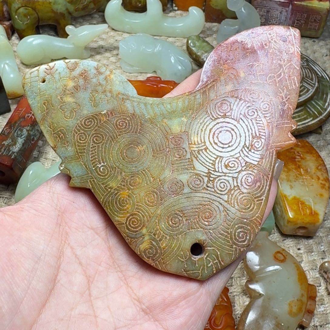 白玉菩提吊坠挂件