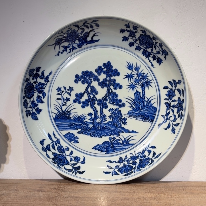 深***理陶摆件青花瓷器摆件现代工艺品