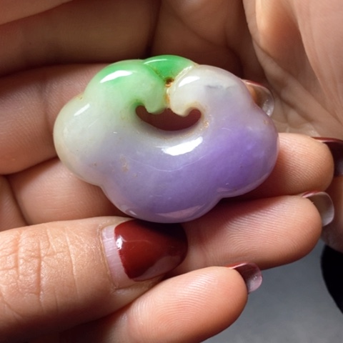 白玉菩提吊坠摆件