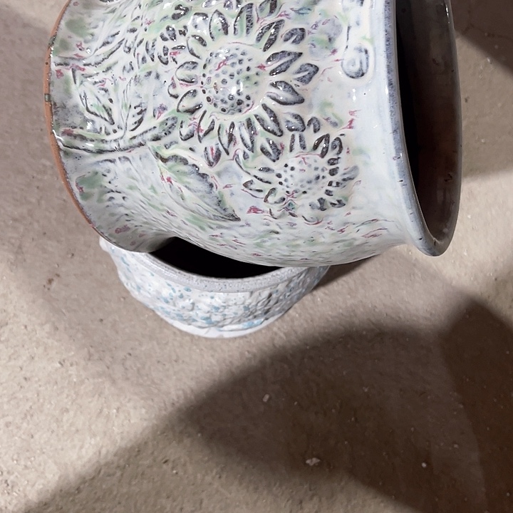 红陶口径18高度18两只正品