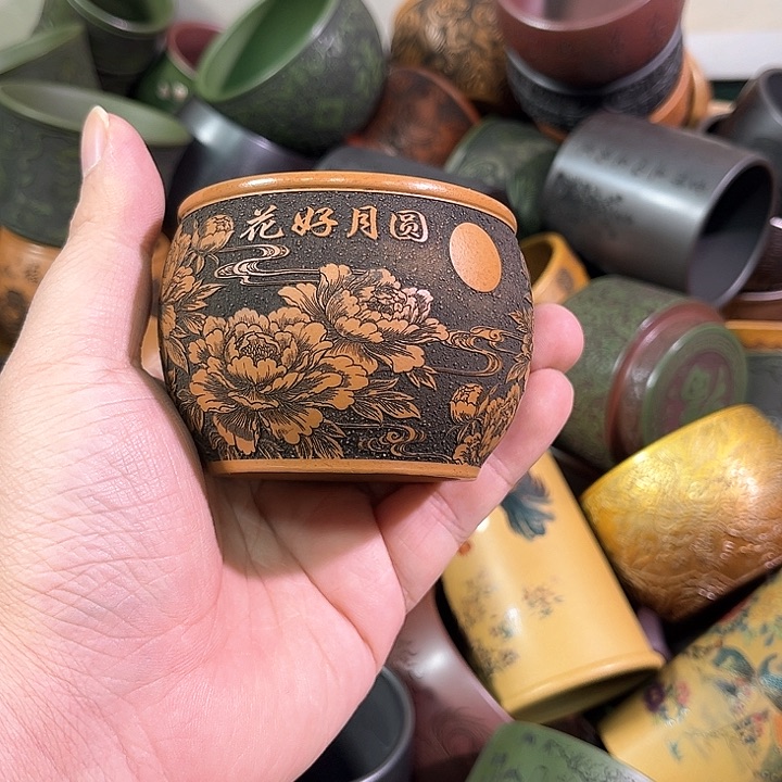 茶杯紫砂全手工紫砂主人杯