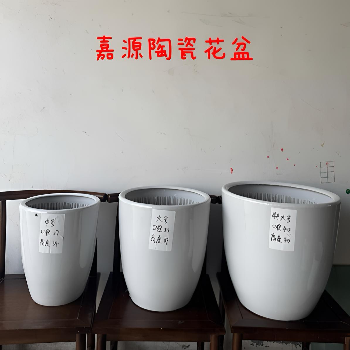 白色简约花盆特大号客厅落地式发财树龟背竹专用
