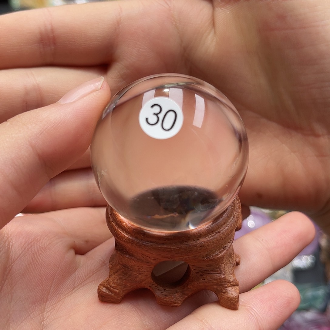 乌***青水晶珠宝半成品未镶嵌微瑕4.28