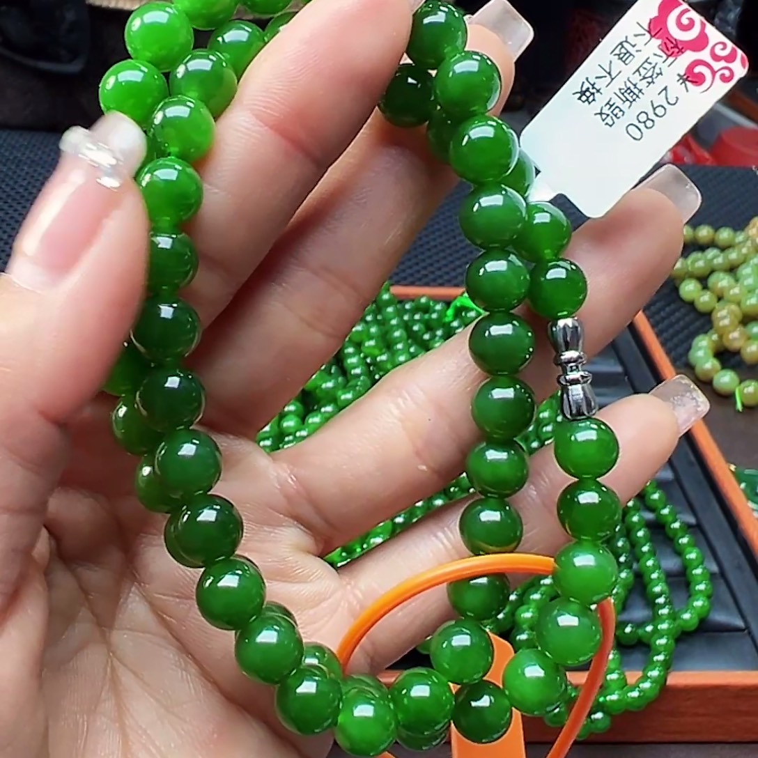 和田玉（碧玉）未镶嵌颈饰卡8