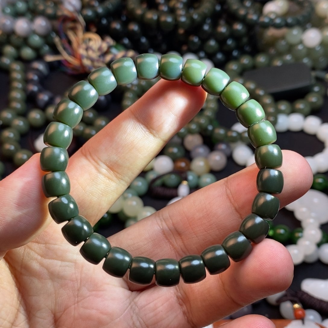 和田玉手串未镶嵌@*妮