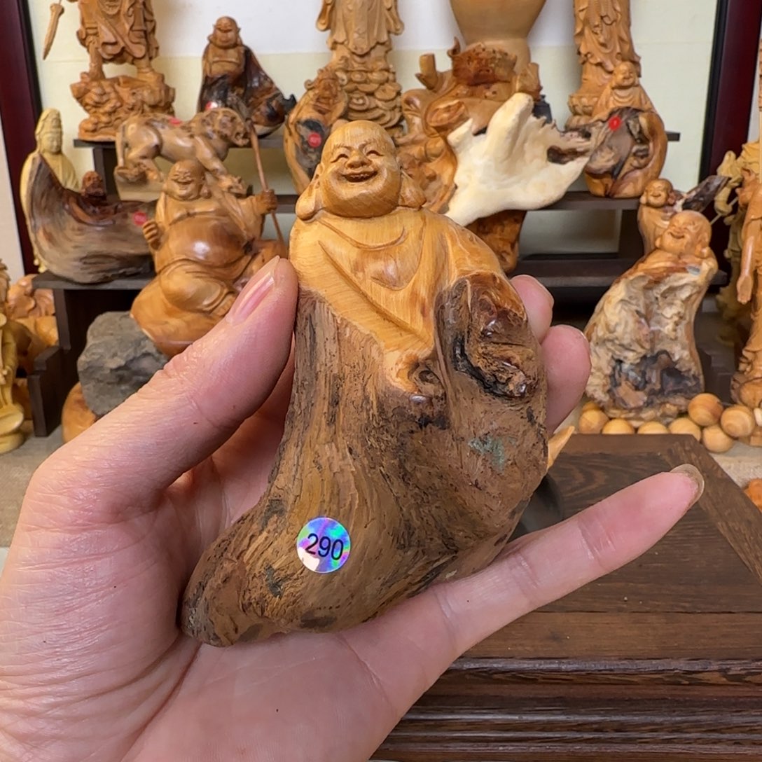 崖柏小木匠艺雕一物一拍