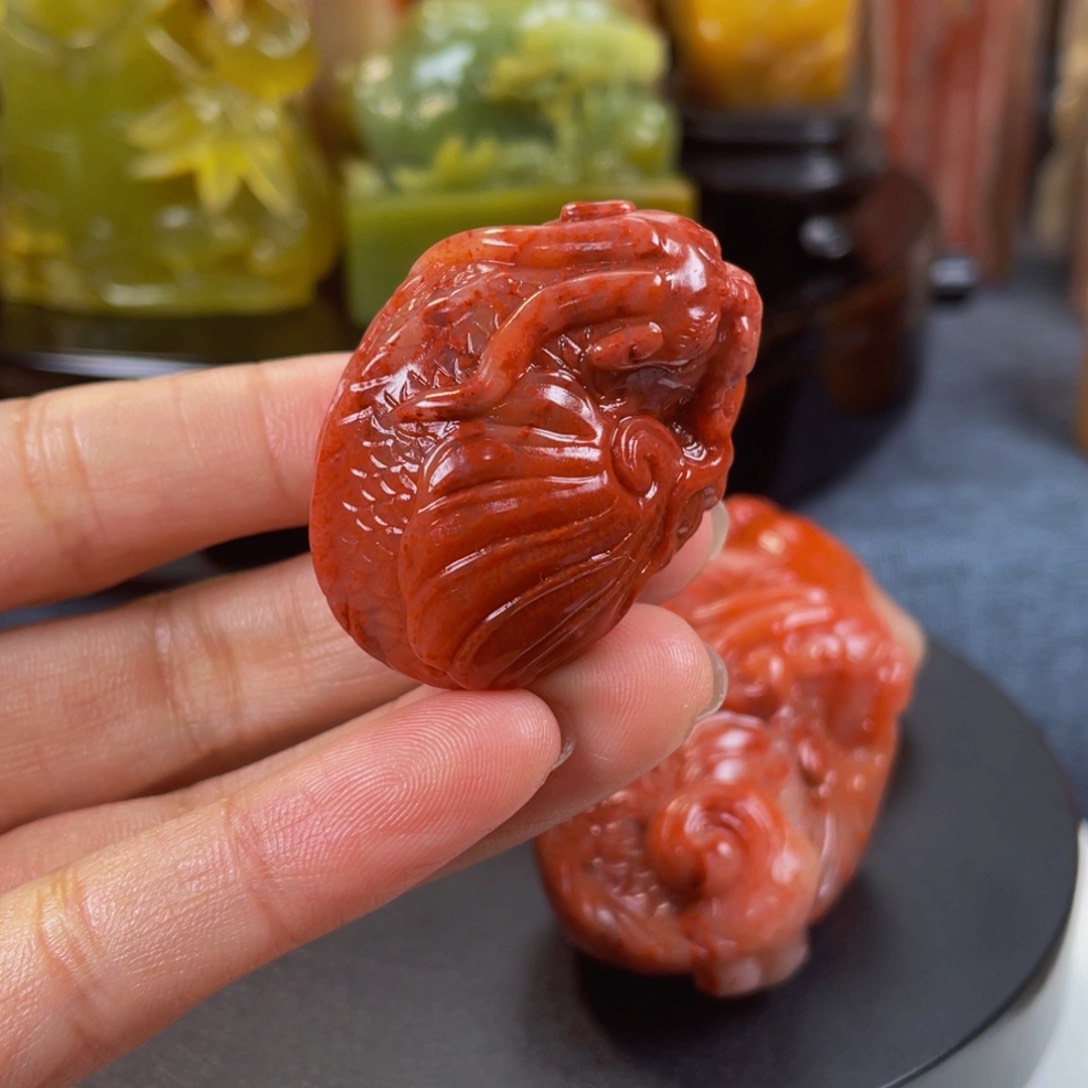 寿山石印石白*寿山石雕刻