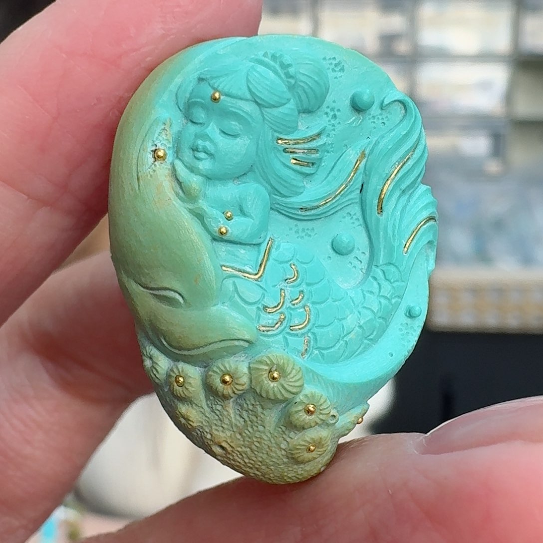 绿松石珠宝奇石未镶嵌