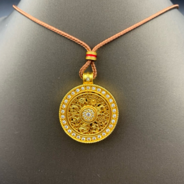 非金属涤纶项链 53618项链手工时尚复古双面古法镶嵌