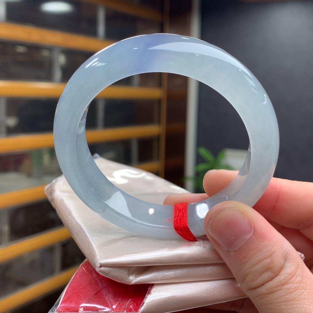 翡翠未镶嵌手镯55正装