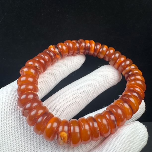 D1726天然蜜蜡 特价手串 12mm支持复检