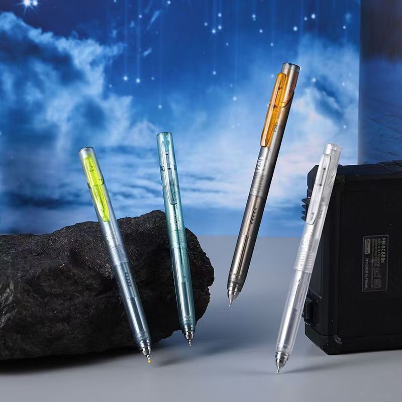 小白点ST头考试专用0.5速干中性笔超稳低重心未来舰新款奇幻星球