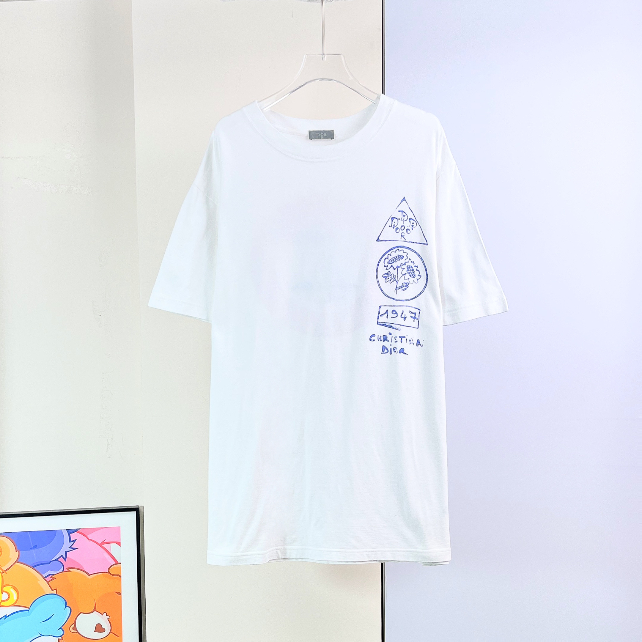 95新 DIOR/迪奥 短袖T恤 /L码/Xsps13829 