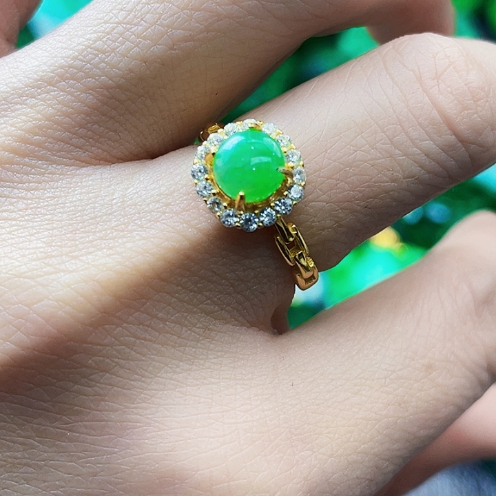 翡翠银S925镶嵌颈饰