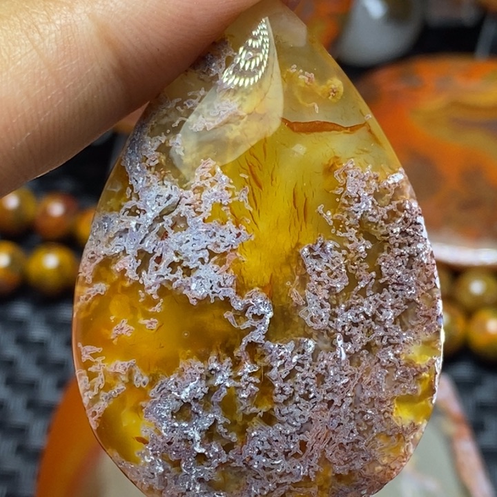 玛瑙/玉髓颈饰未镶嵌小*猫