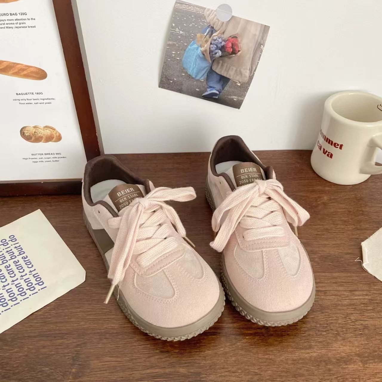 韩版德训休闲板鞋2025秋季女鞋小个子韩版百搭运动小白鞋女运动鞋