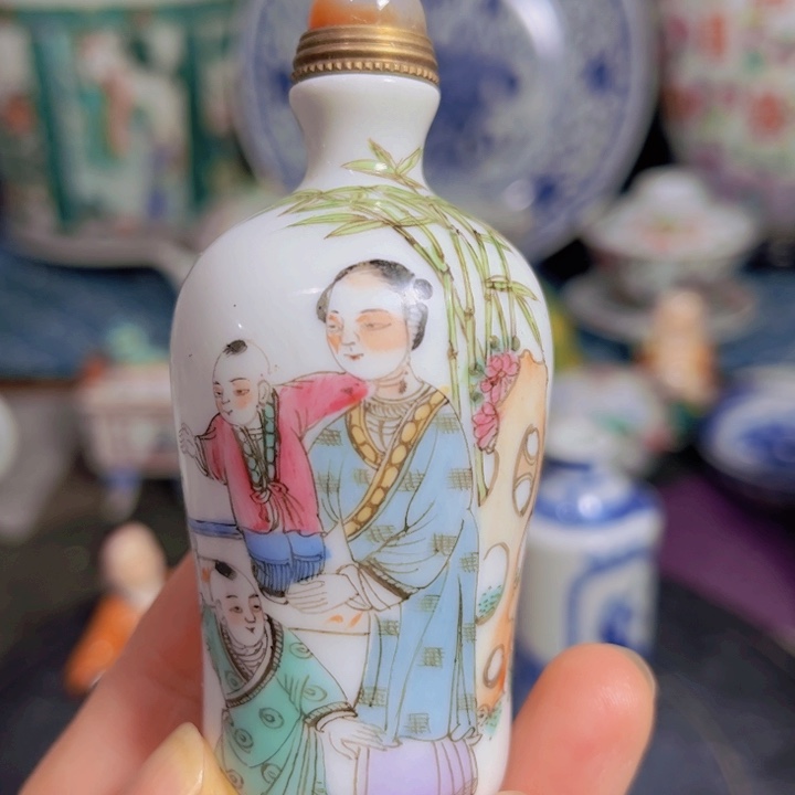 紫砂茶叶罐粉彩11111111122222