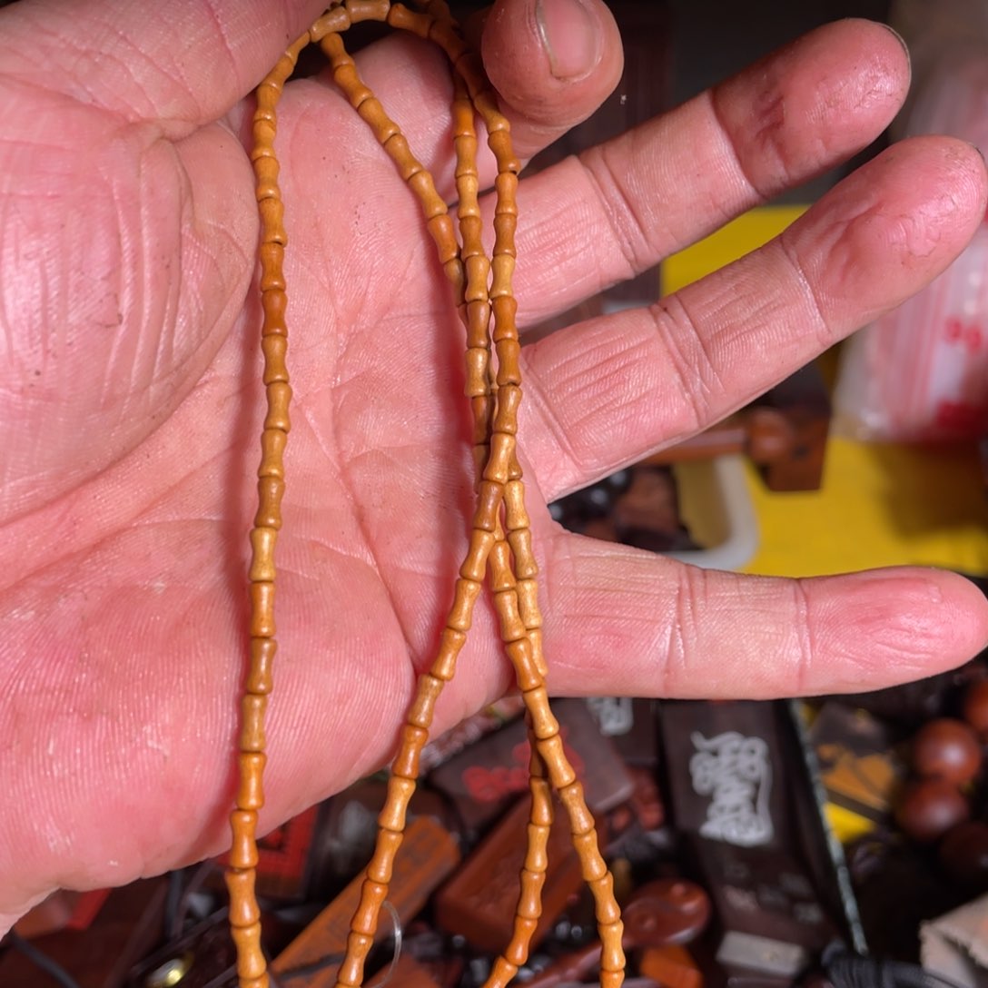 枣木雷击枣木雕刻竹节串