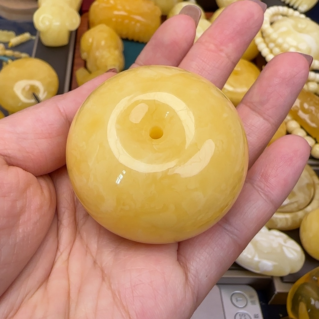 蜜蜡颈饰未镶嵌天然蜜蜡