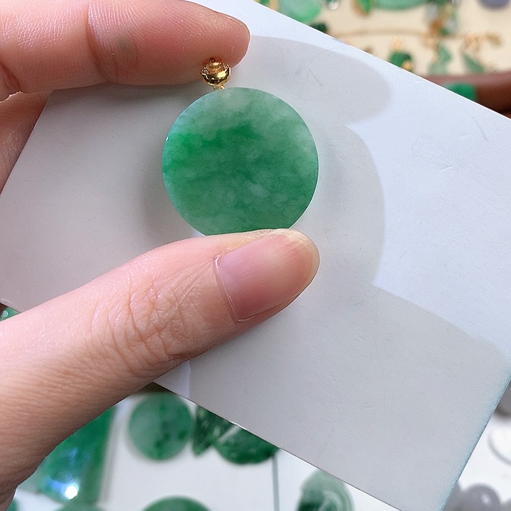 颈饰18K金镶嵌翡翠橙*橙86324654567