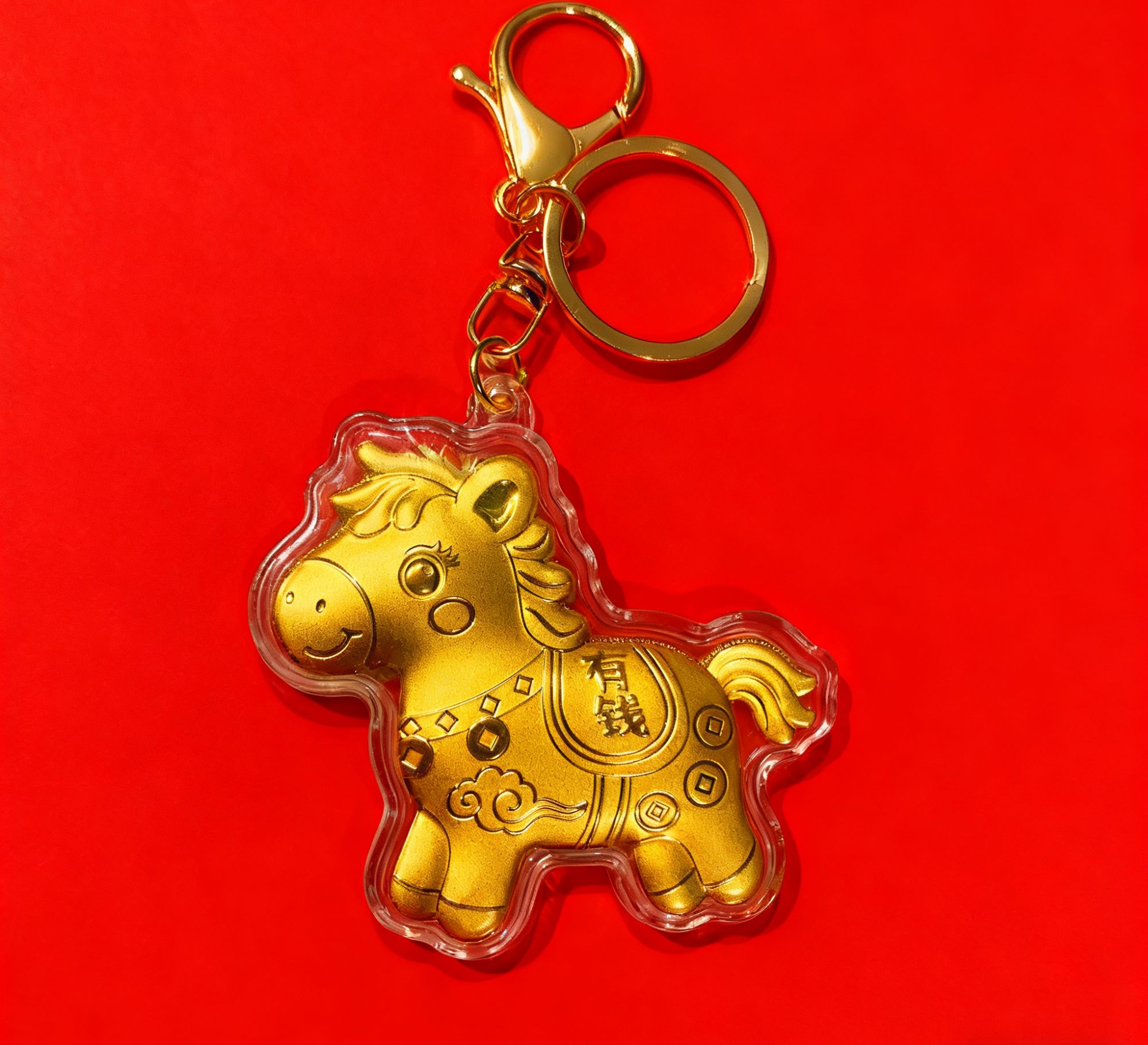 [官方正品】镀K999马上有钱小马饰品H02F015多样性发货