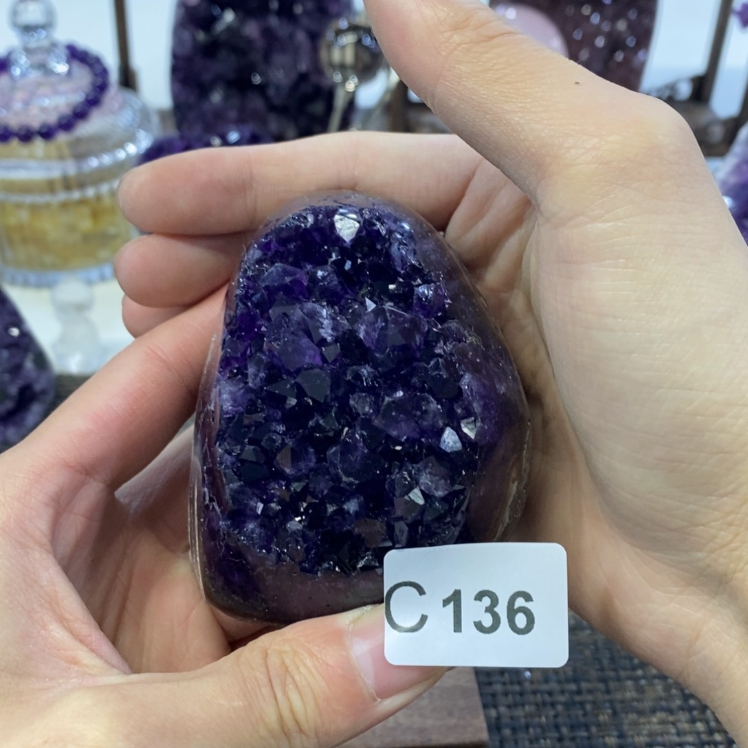 紫晶摆件摆件未镶嵌