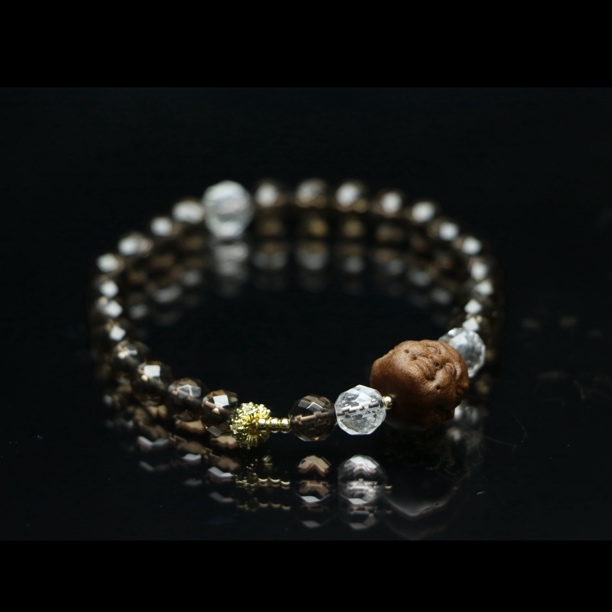 茶晶&老山檀单圈手串