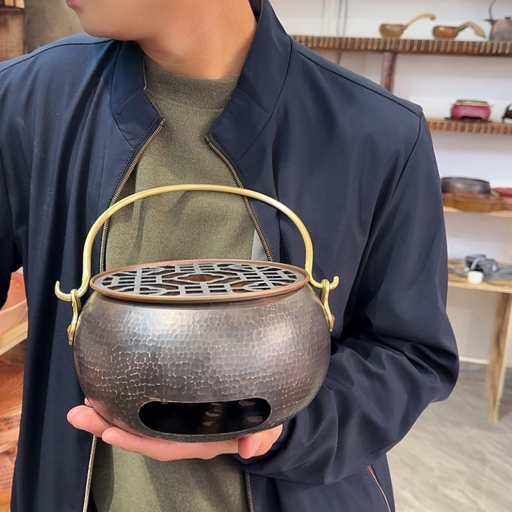 芝***香紫铜手工制作摆件