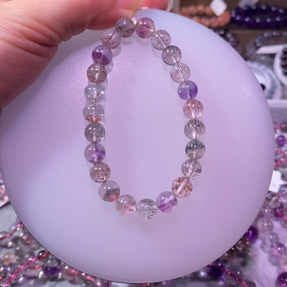 水晶手串未镶嵌超七 8.1