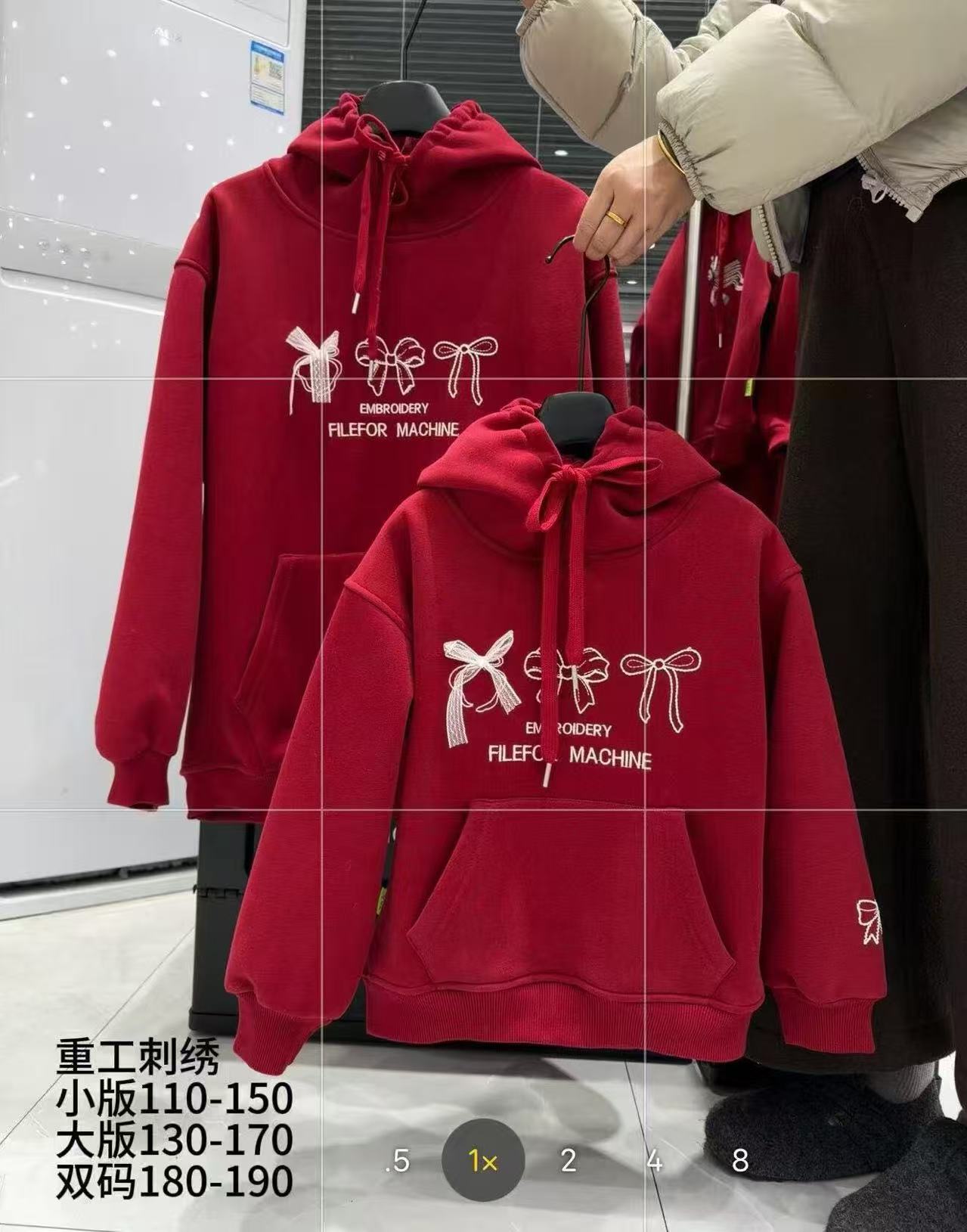 K03奇博年货儿童新款加绒卫衣（连帽蝴蝶结款）