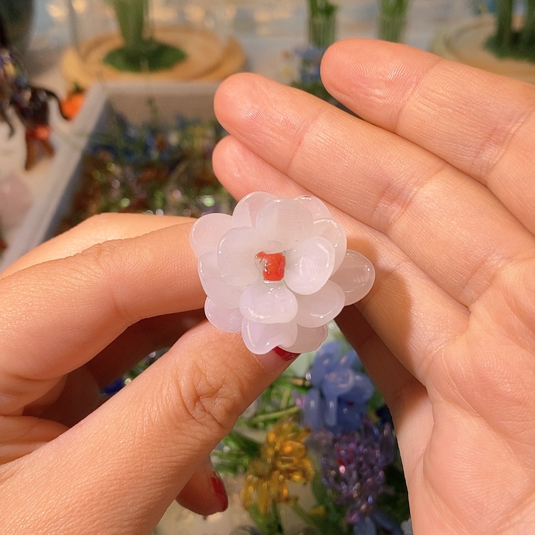 琉璃手工艺品饴*白色