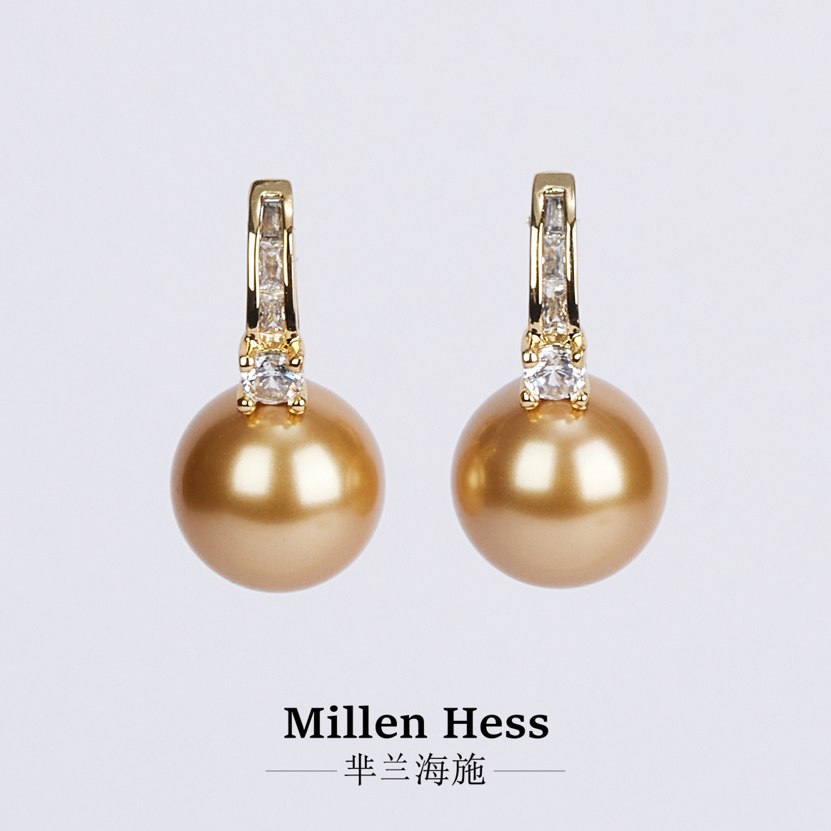 铜合金仿珍珠耳饰 金甜筒耳环秋冬高级感2025女爆新款高贵上档次