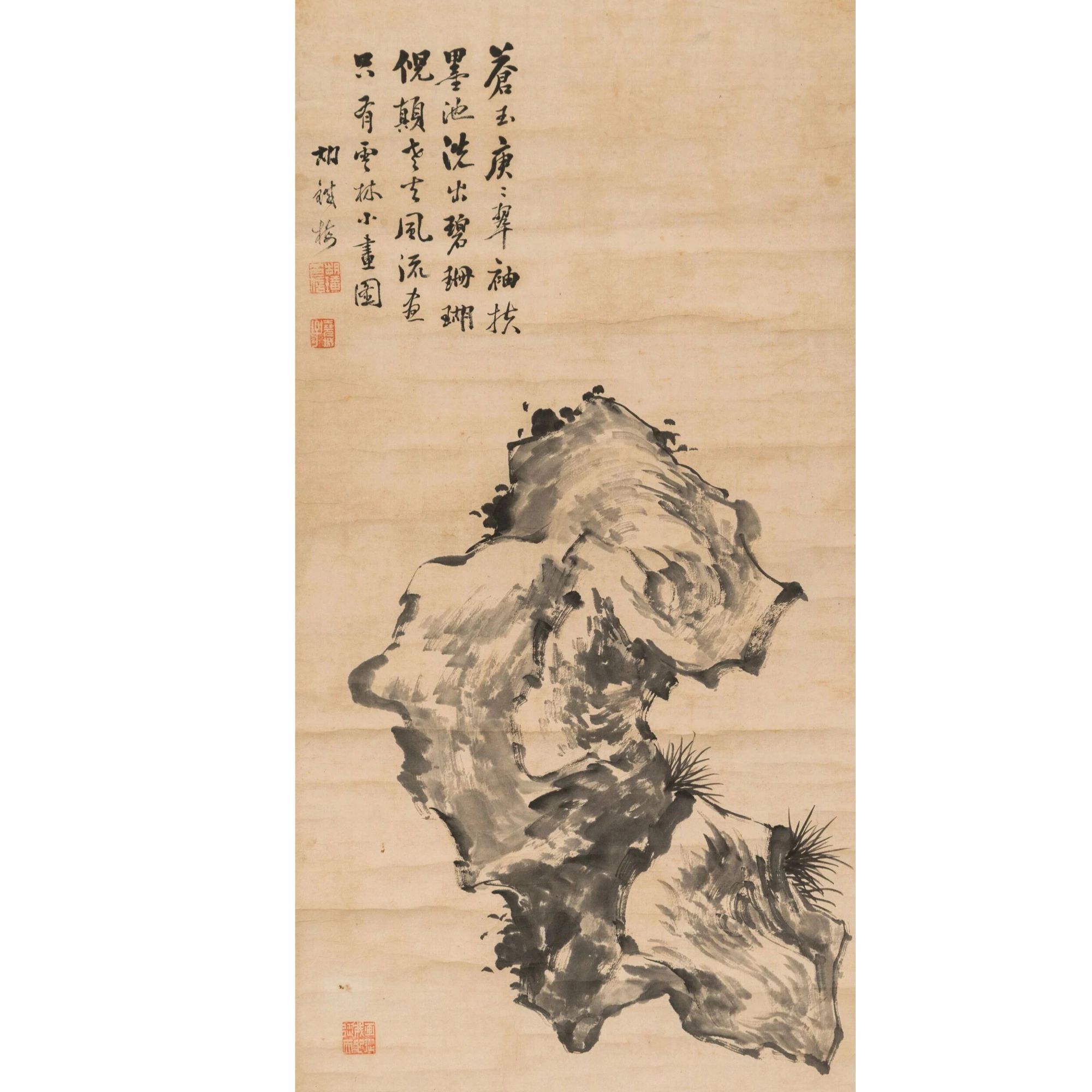 Lot  9 胡铁梅  洞石图(12.18字画拍卖 )