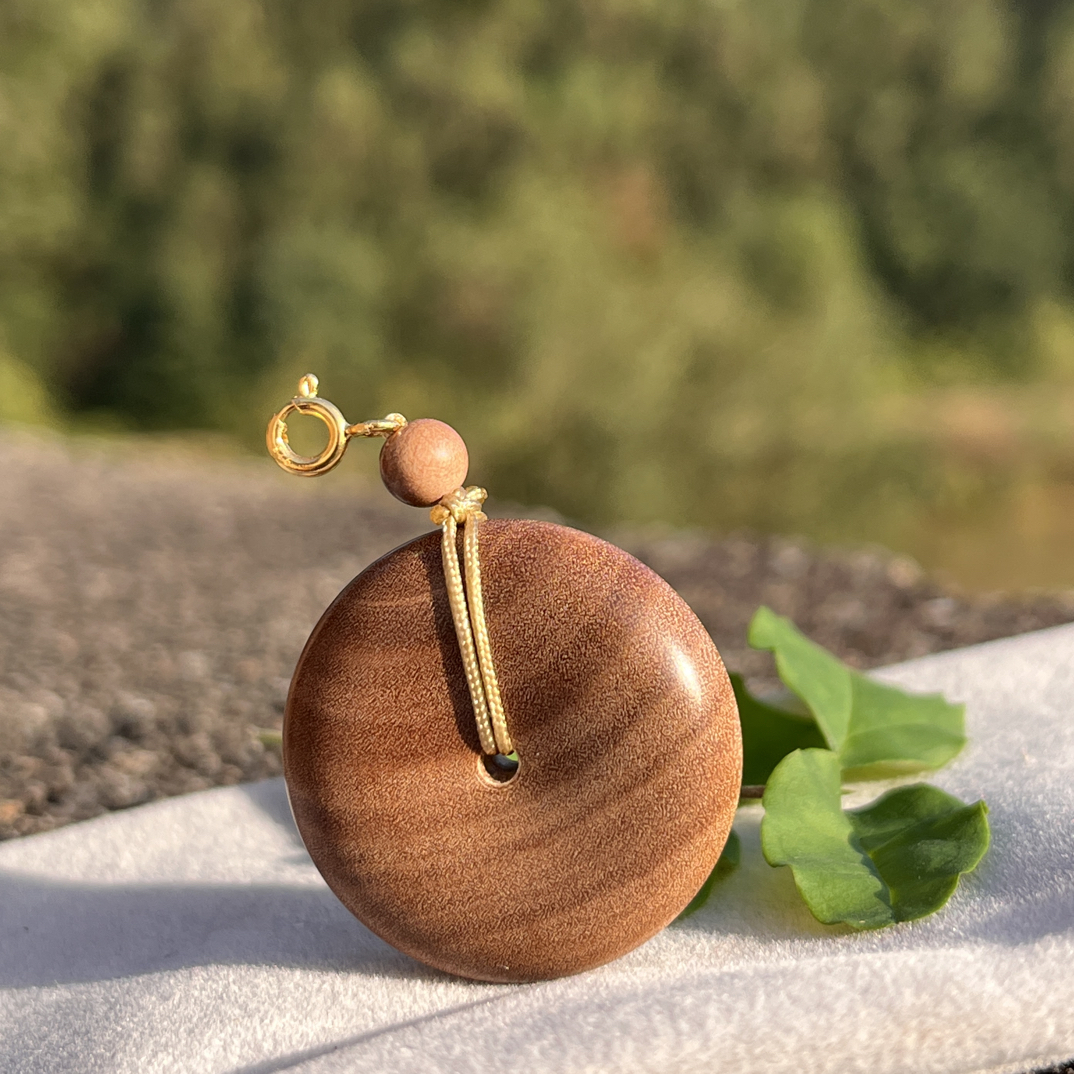 正区老山檀精工·平安扣活扣吊坠（焦糖香）