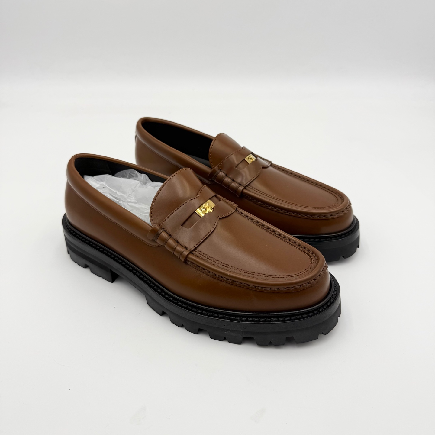 未使用 Celine/思琳 38码/celine凯旋门乐福鞋/pp0981